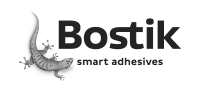 logo noir et blanc bostik