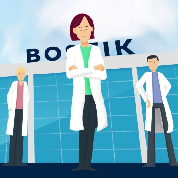 illustration 2d des spécialistes bostik